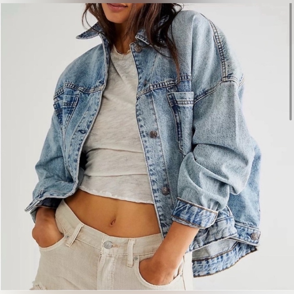 Free people we the free opal swing jacket in color ocean night